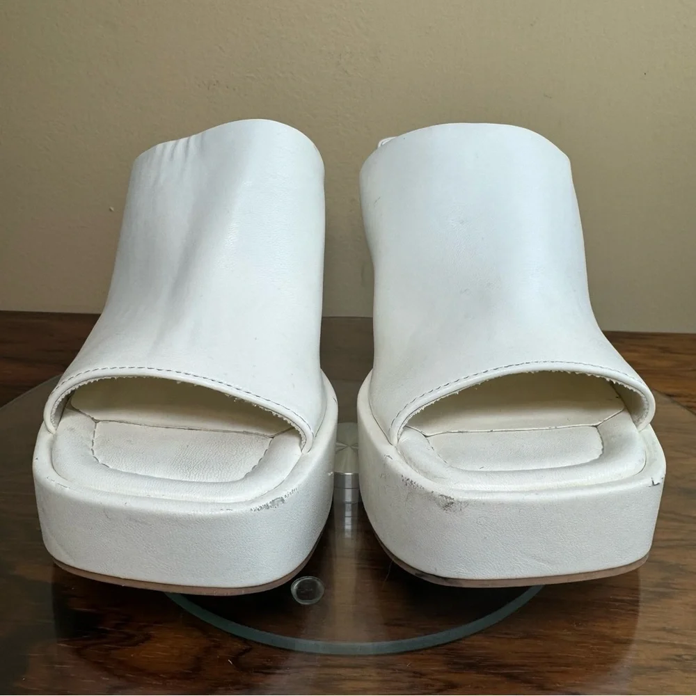 OPEN EDIT Penni Platform Slide Sandal In Ivory